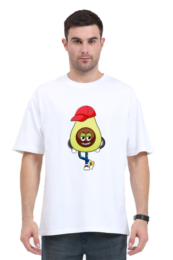 Unisex Oversized Cap Avocado T-Shirt - Image 8