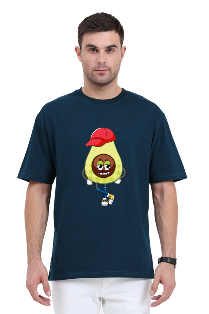 Unisex Oversized Cap Avocado T-Shirt - Image 2