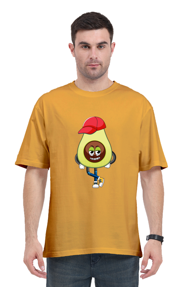 Unisex Oversized Cap Avocado T-Shirt - Image 3