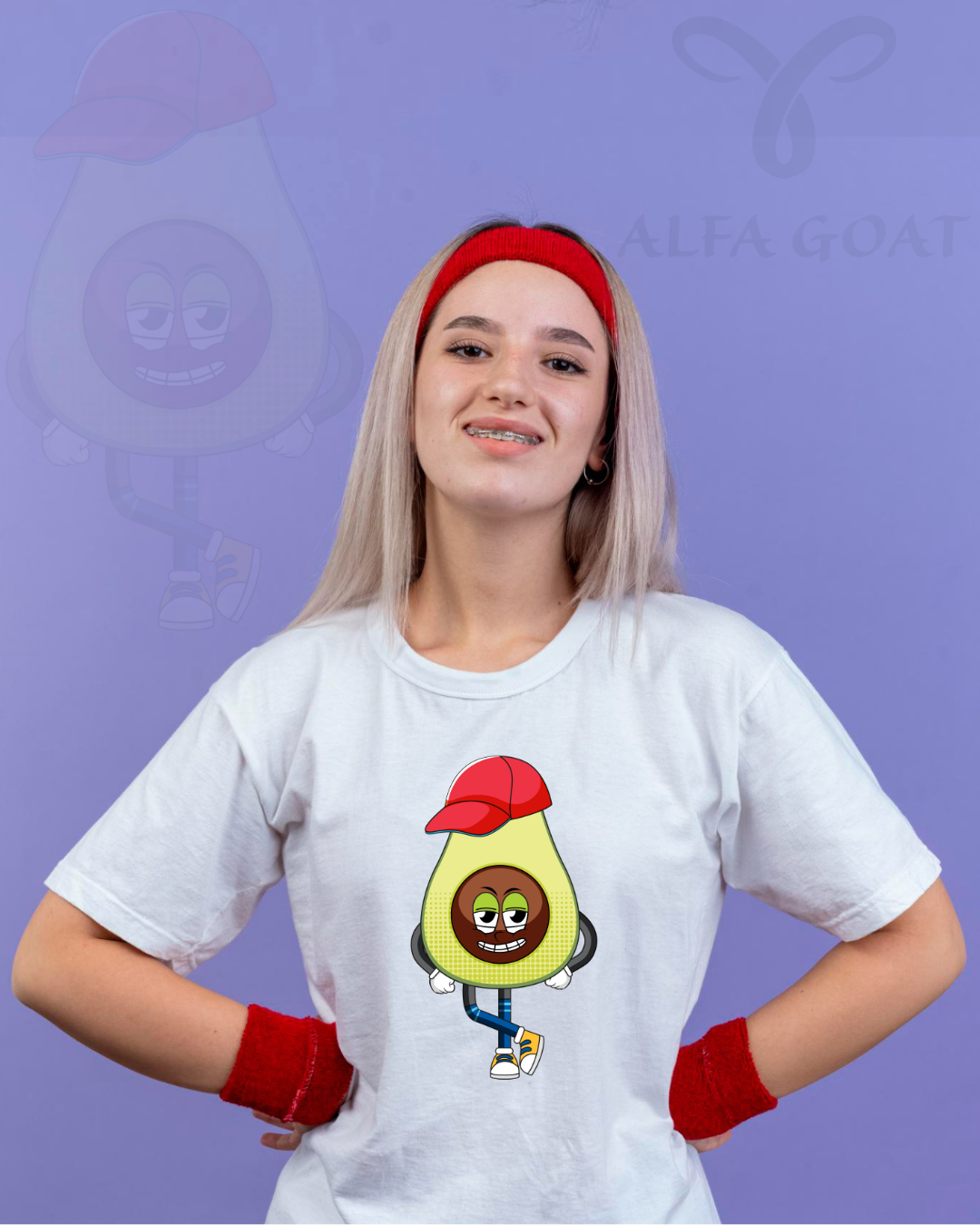 Unisex Oversized Cap Avocado T-Shirt