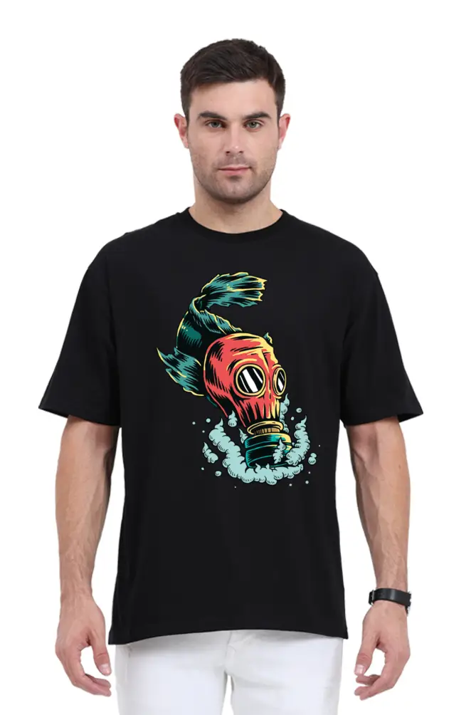 Masked Mystery: Unisex Oversized Classic T-Shirt - Image 5