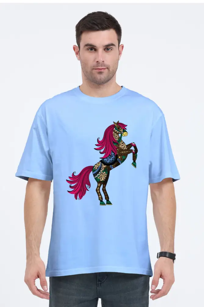 Majestic Horse: Unisex Oversized Classic T-Shirt - Image 7