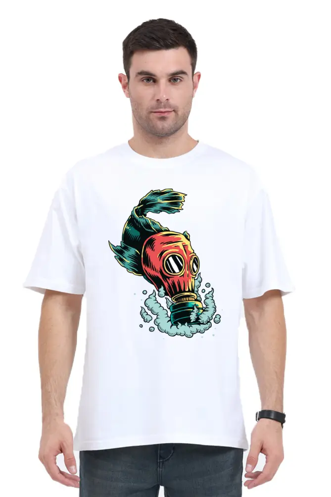 Masked Mystery: Unisex Oversized Classic T-Shirt - Image 6