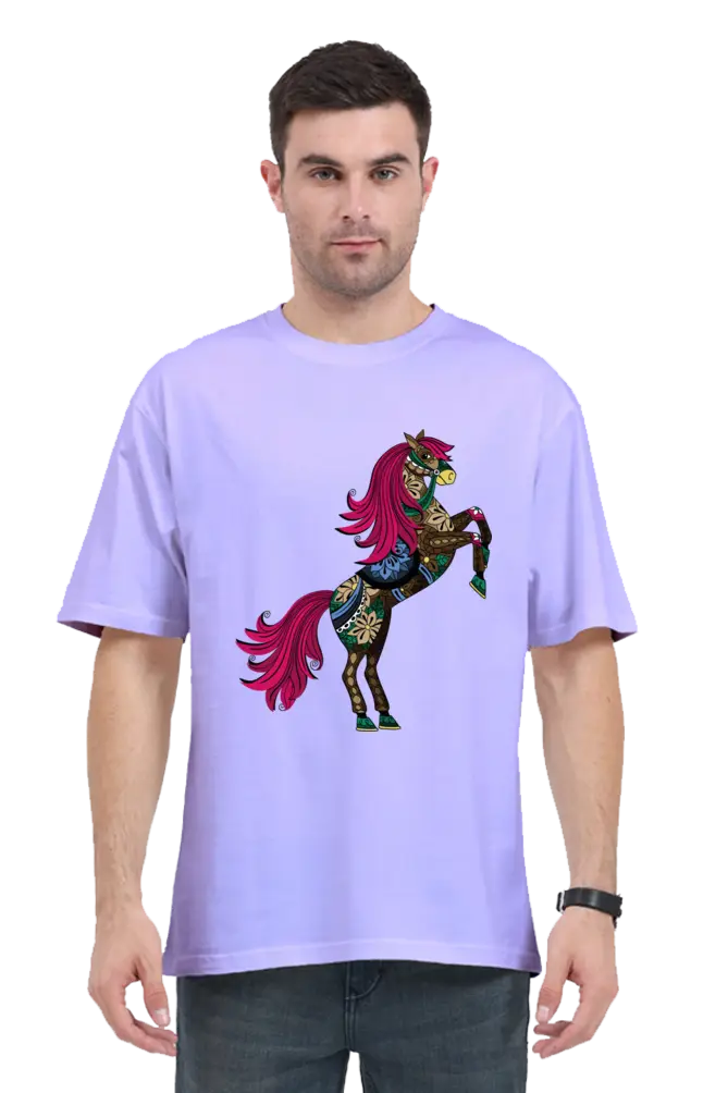 Majestic Horse: Unisex Oversized Classic T-Shirt - Image 3