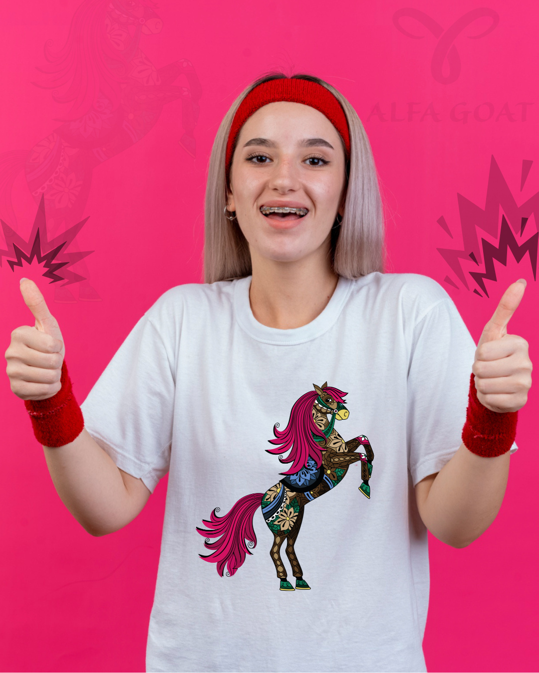 Majestic Horse: Unisex Oversized Classic T-Shirt