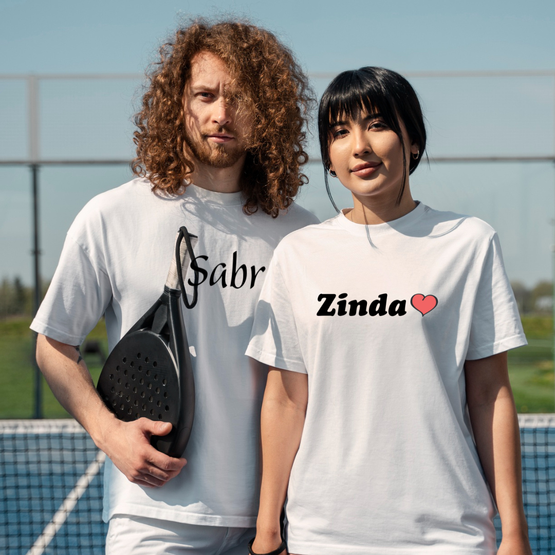 Zinda Dil White Oversized Unisex T-Shirt