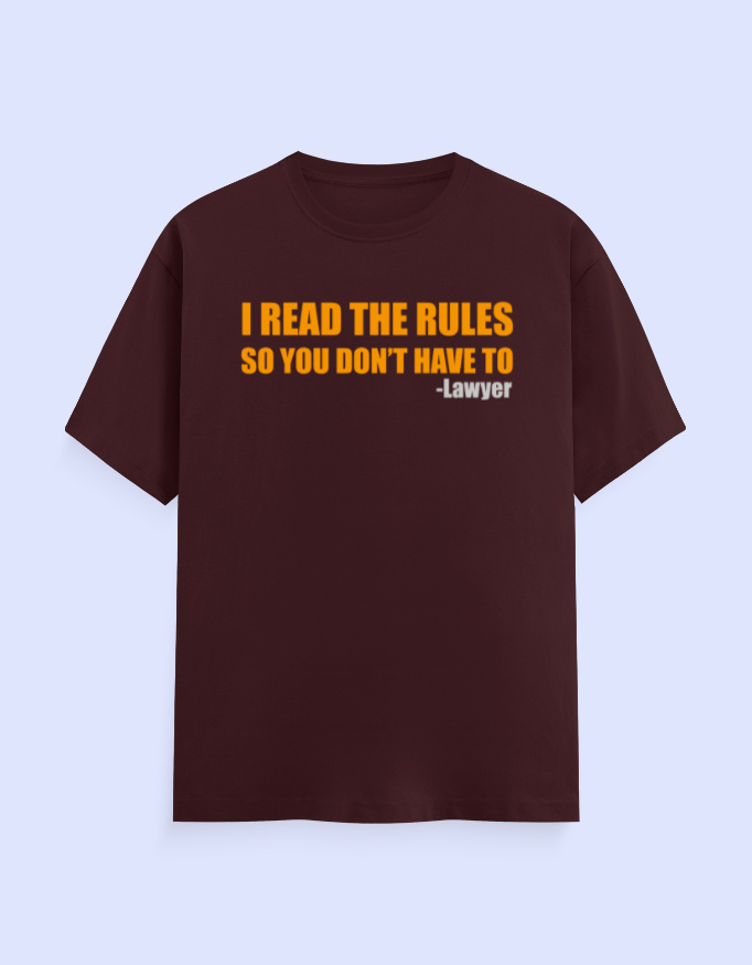 Read The Rules Lawyer T-Shirt - Image 4