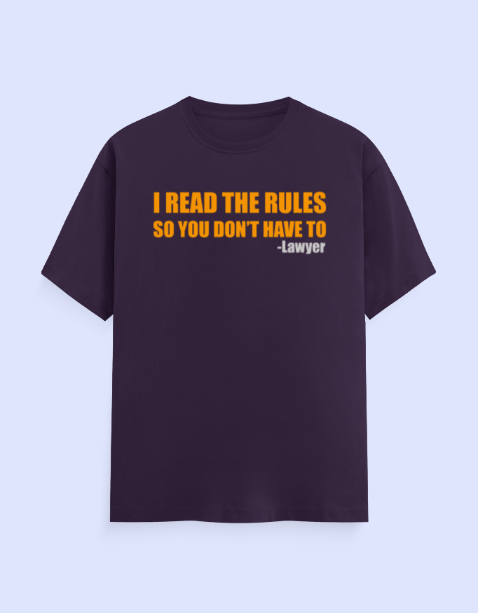 Read The Rules Lawyer T-Shirt - Image 5