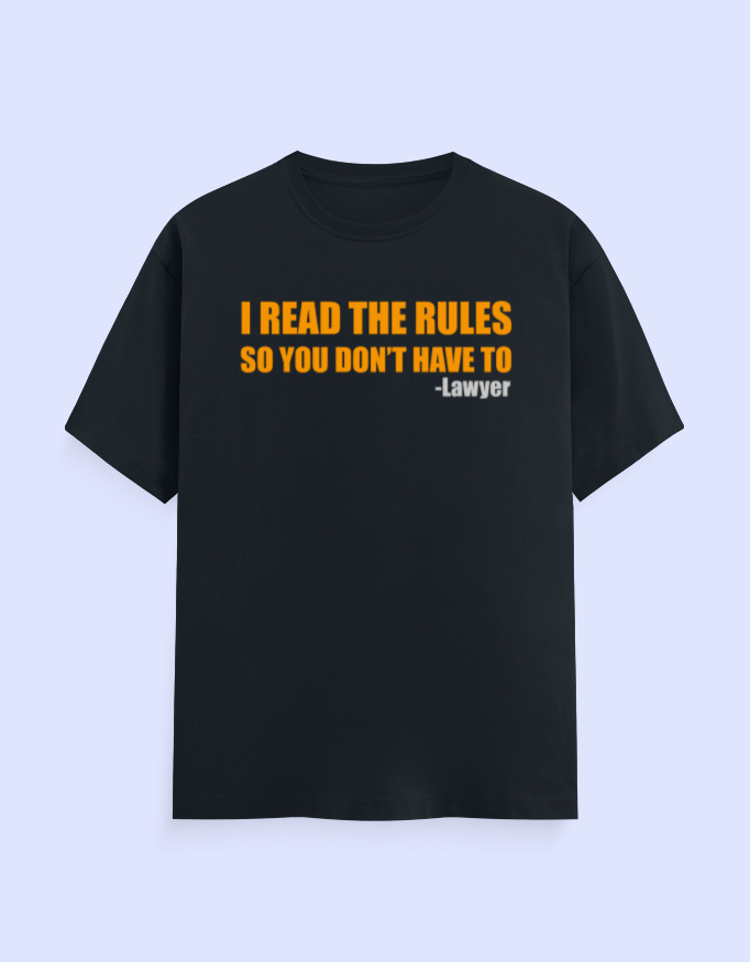Read The Rules Lawyer T-Shirt - Image 6