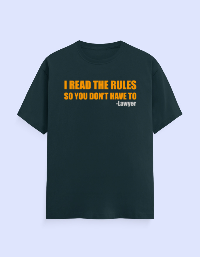Read The Rules Lawyer T-Shirt - Image 8