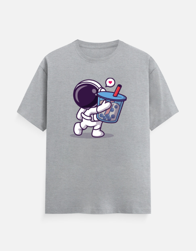 Boba Lover Astronaut T-Shirt - Image 3
