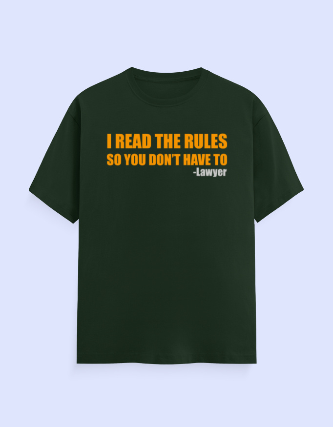 Read The Rules Lawyer T-Shirt - Image 3