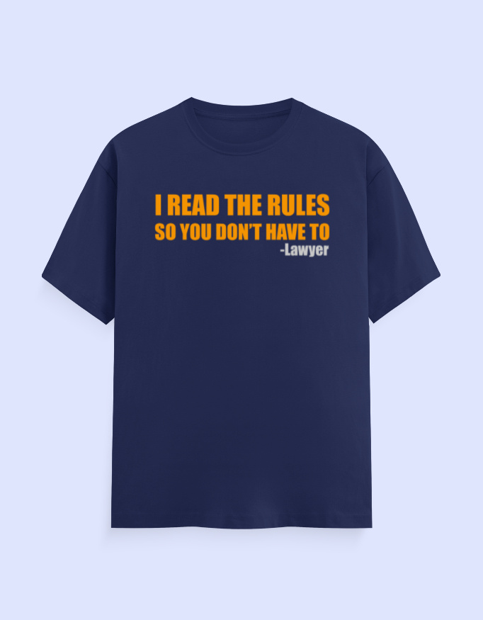 Read The Rules Lawyer T-Shirt