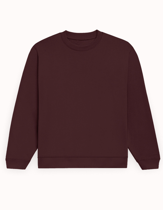 Maroon Unisex Sweatshirt 300 GSM – Alfa Goat