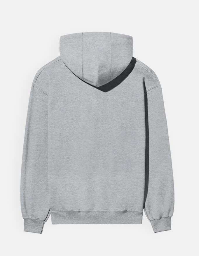 Plain Light Grey Hoodie -300 GSM - Alfa Goat - Image 2
