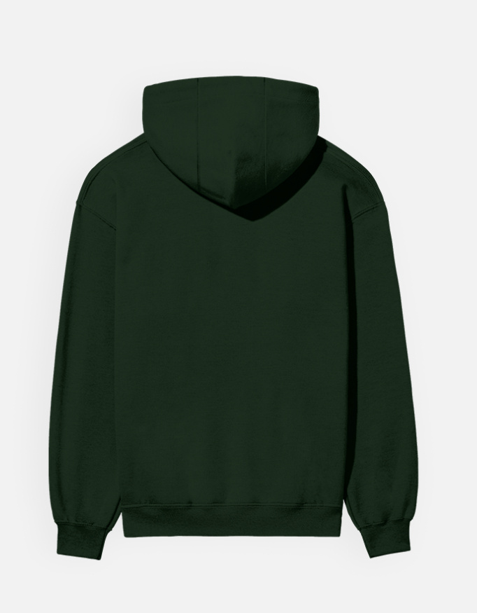 Dark Green Unisex Hoodie - 300 GSM - Alfa Goat - Image 2