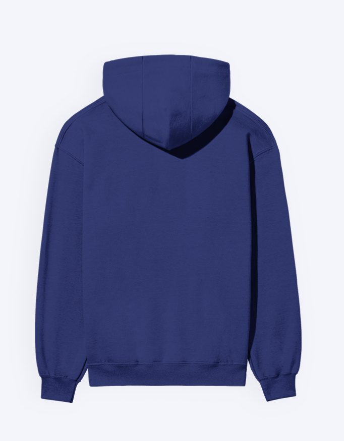 Royal Blue Plain Unisex Hoodie - 300 GSM - Alfa Goat - Image 2