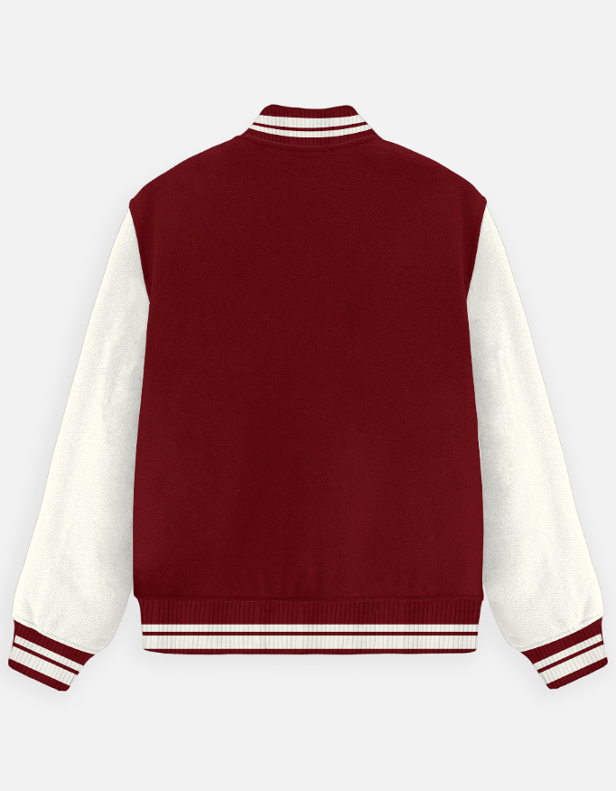 Unisex Red Varsity Jacket - Alfa Goat - Image 2