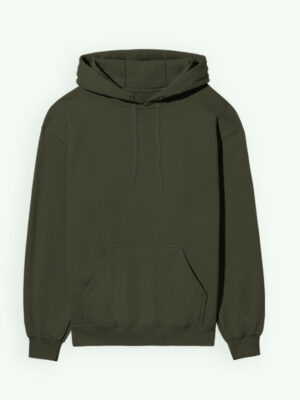 Plain Olive Green Hoodie - Mehndi Hoodie - 300 GSM - Alfa Goat
