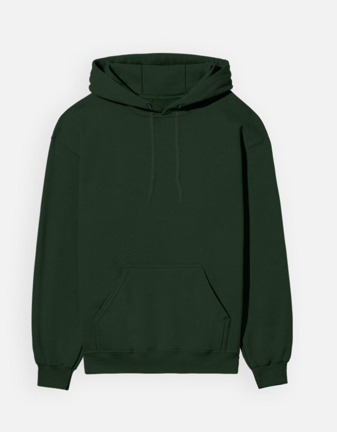 Dark Green Unisex Hoodie - 300 GSM - Alfa Goat
