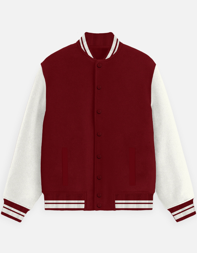 Unisex Red Varsity Jacket - Alfa Goat