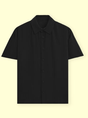 Unisex Oversized Half Sleeve Black Shirt